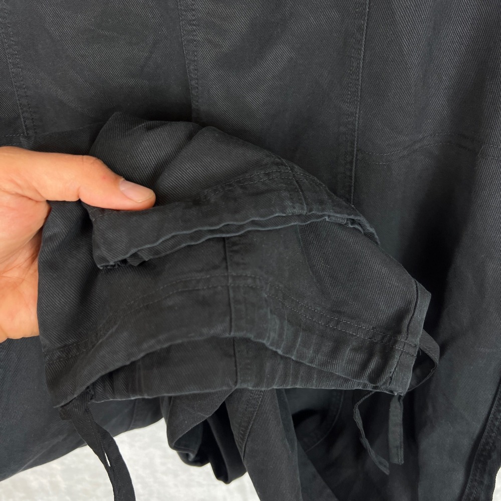 Vuori Coastline Pants Womens L Black Wide Leg Lyocell Drawcord Hem Casual Travel - Picture 5 of 13
